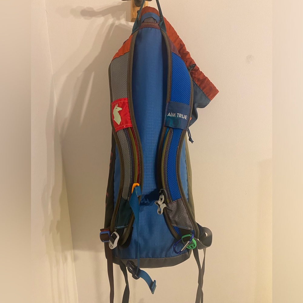 Cotopaxi Luzon 18 Navy Blue And Olive Green Drawstring Backpack View 5